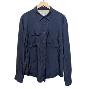 Great Northwest Clothing Company L Blue Long Sleeve Button Down Shirt Men's